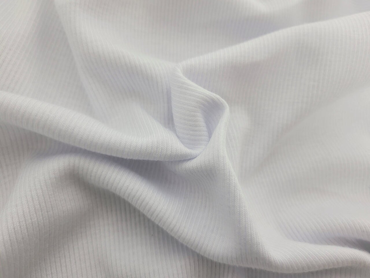1 Yard White Knit Modal Cotton Spandex Fabric for Cuffs, Tops, Loungewear, and Babywear
